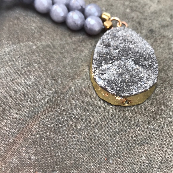 Panacea Grey tassel statement necklace - Picture 8 of 8